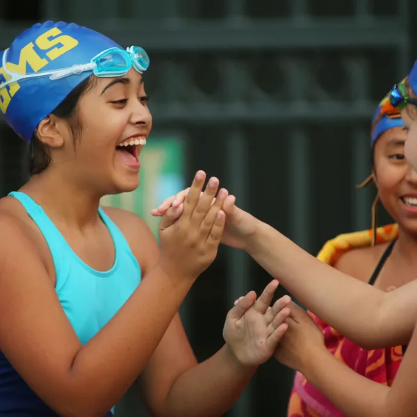 Girls' Middle School swimming.